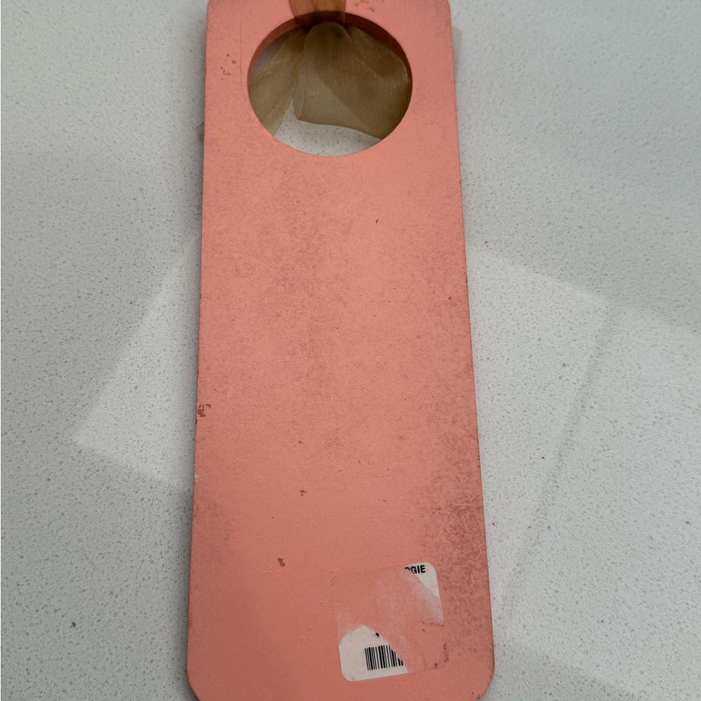 Vintage Door Hanger Sign Shoe Shopping Retro 1950s 1960s Inspired Pink - Picture 4 of 13